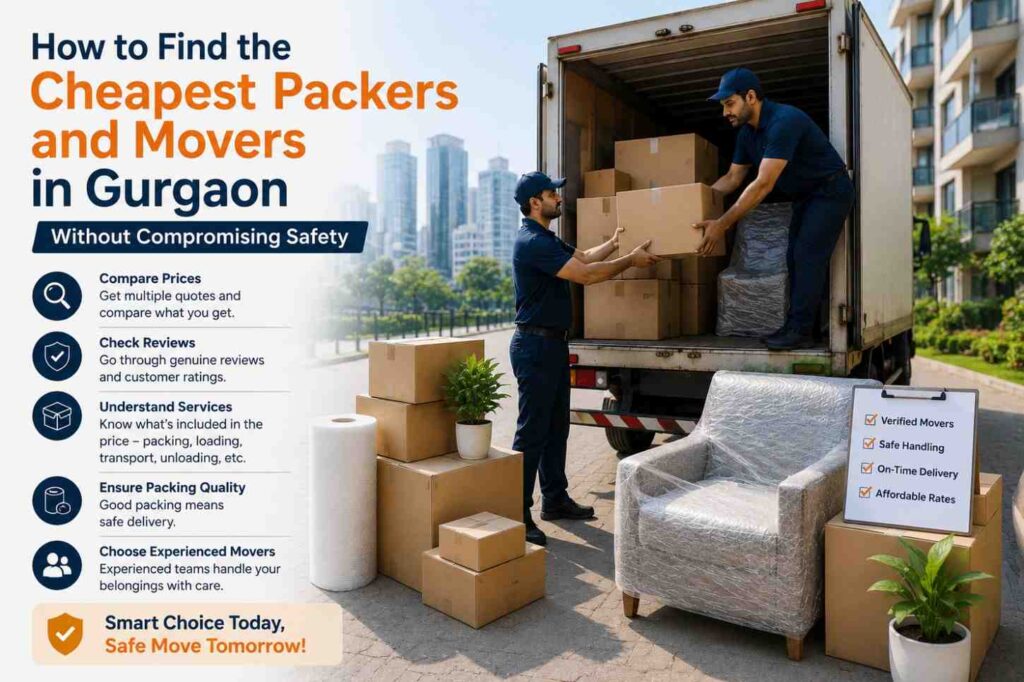 cheapest packers and movers in gurgaon